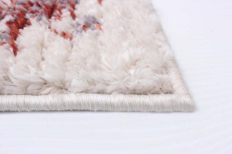 Carpette Paloma Quashqai blanche - 5 pi 3 po x 7 pi 3 po