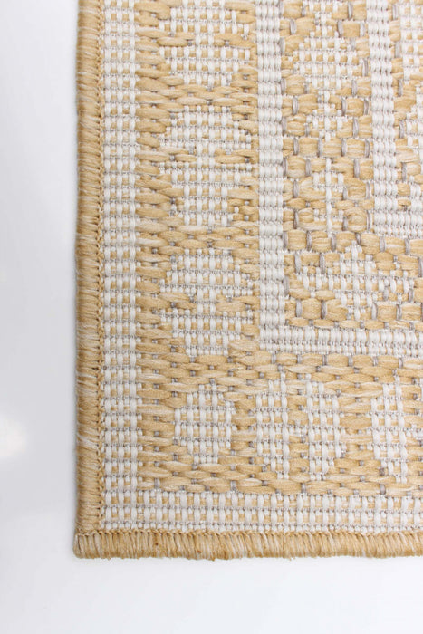 Carpette Neisha Traditional dorée 6 pi 7 po x 9 pi 6 po