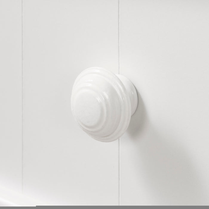 Savannah Commode à porte - Blanc solide