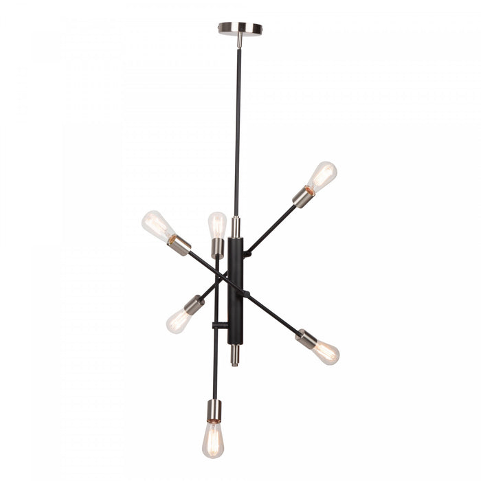 Luminaire suspendu Truro à 6 ampoules