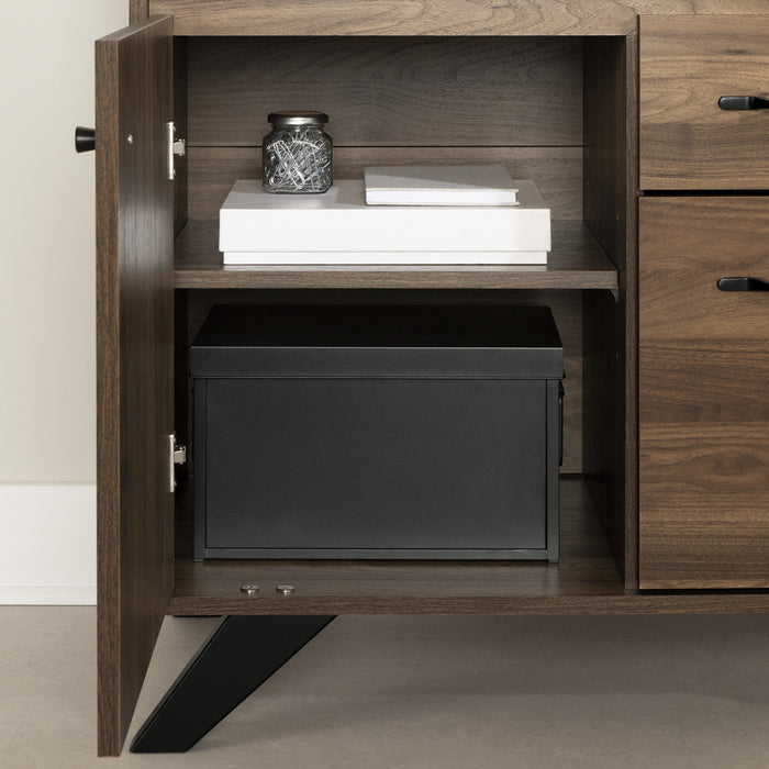 Bureau multifonctionnel Flam - noyer naturel 