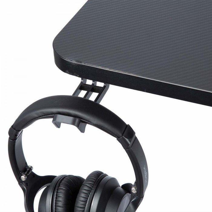 Bureau de jeu Faze en forme de L avec lumières à DEL