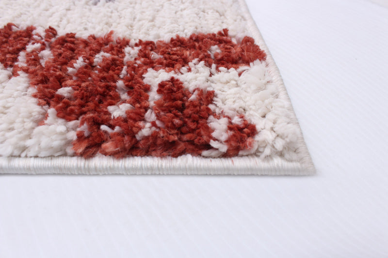 Carpette Paloma Sunburst bleu marineblanche - 5 pi 3 po x 7 pi 3 po