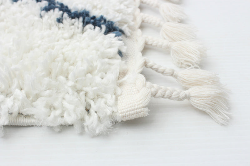 Carpette à poil long Helma Losange crème 3 pi 11 po x 5 pi 11 po