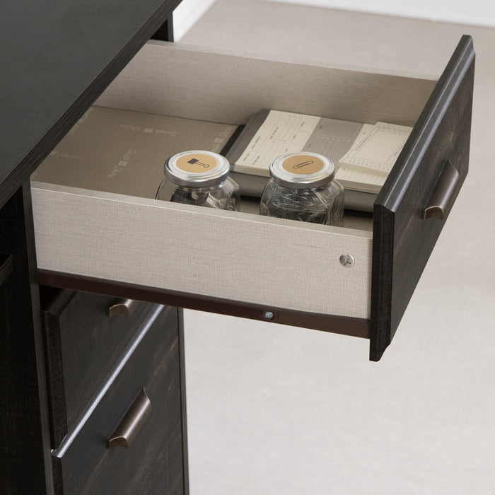 Bureau Versa avec crédence - noir antiqué