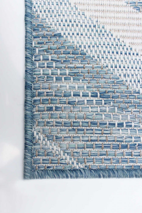 Carpette Neisha Modern bleue 5 pi 3 po x 7 pi 3 po