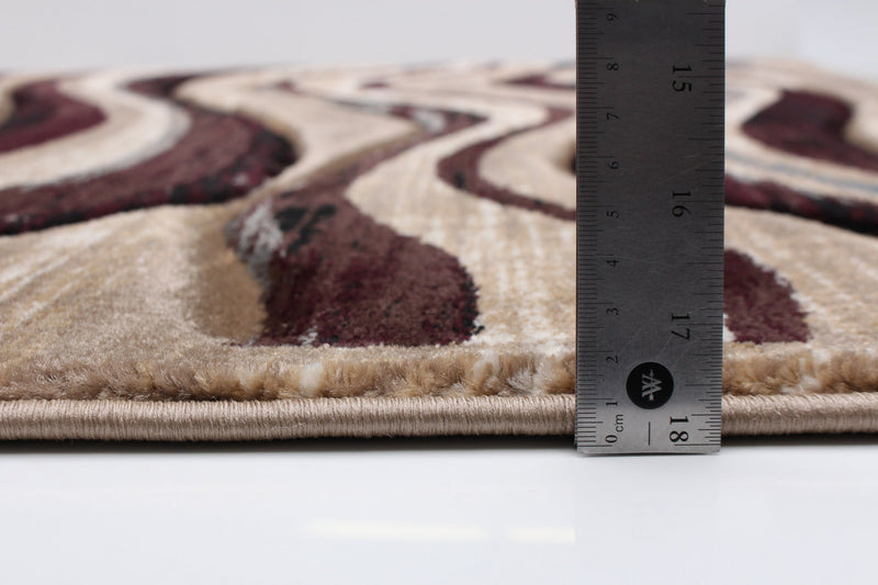 Carpette Allonah bleue - 6 pi 7 po x 9 pi 6 po