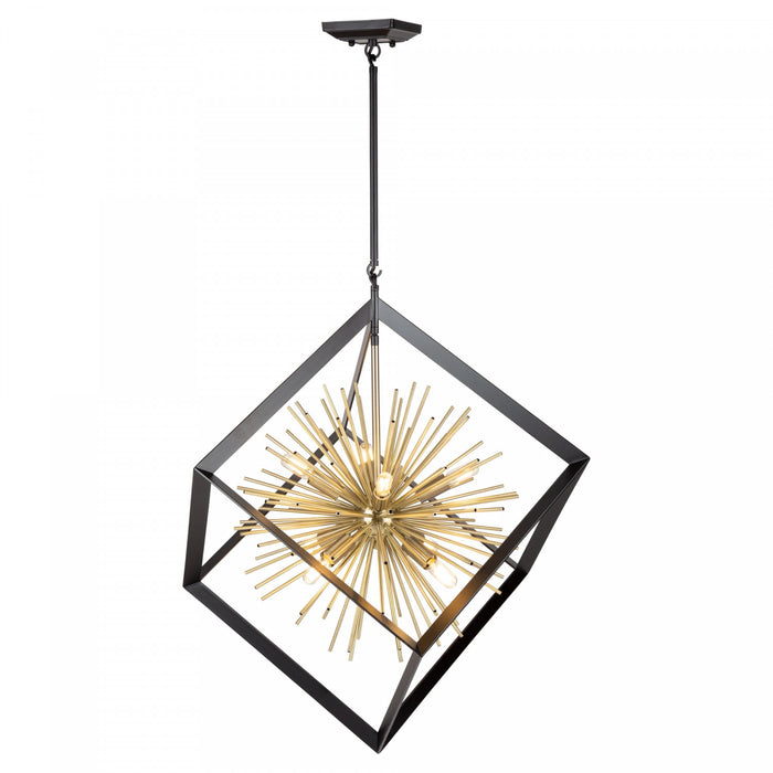 Lustre Sunburst à 8 ampoules