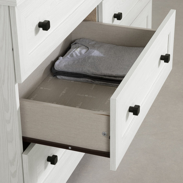 Commode Hazen à 6 tiroirs - pin blanc