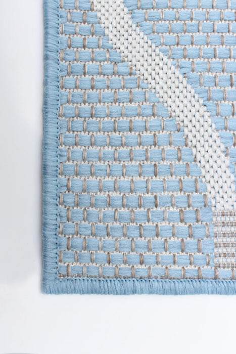 Carpette Neisha Abstract bleu clair 5 pi 3 po x 7 pi 3 po