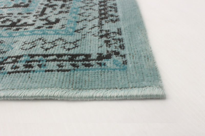 Carpette Awena turquoise 5 pi 3 po x 7 pi 7 po