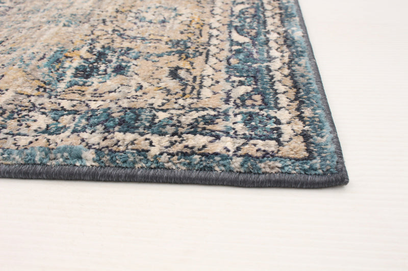 Carpette Bolivar Bijar bleu - 5 pi 0 pox 8 pi 0 po