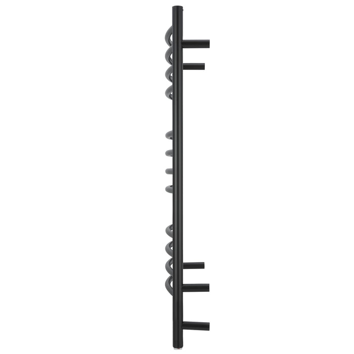 Porte-serviette chauffant double mural Lustra d’Ancona à 12 barres avec minuterie intégrée - AN-5451