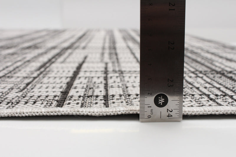 Carpette Panthea grise - 4 pi 4 po x 6 pi 5 po