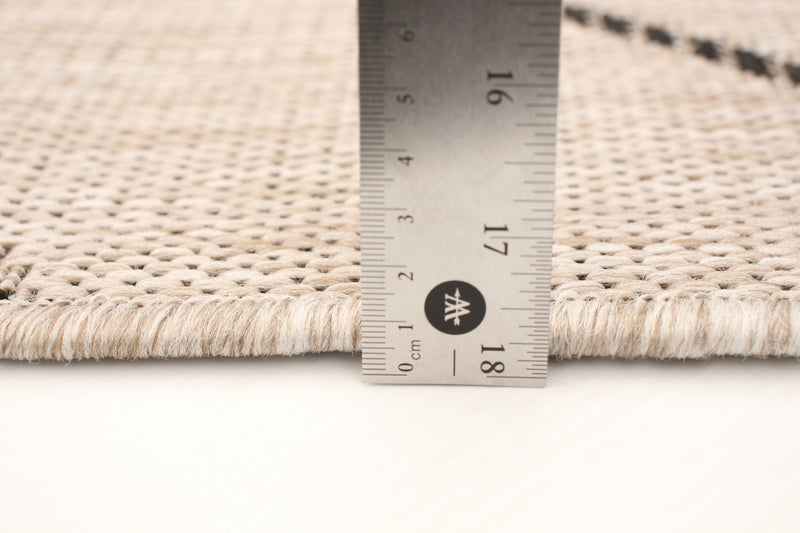 Carpette Sadie Abstract argent-noir - 5 pi 3 pox 7 pi 7 po