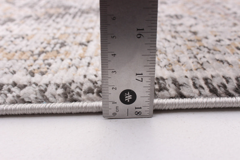 Carpette Leandra taupe/grise 6 pi 7 po x 9 pi 6 po