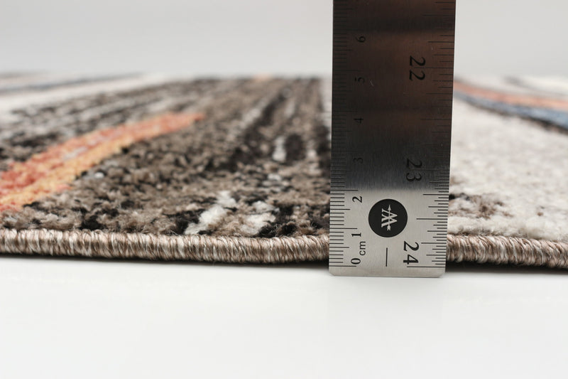  Carpette Vera Linear multicolore - 7 pi 10 po x 10 pi 5 po