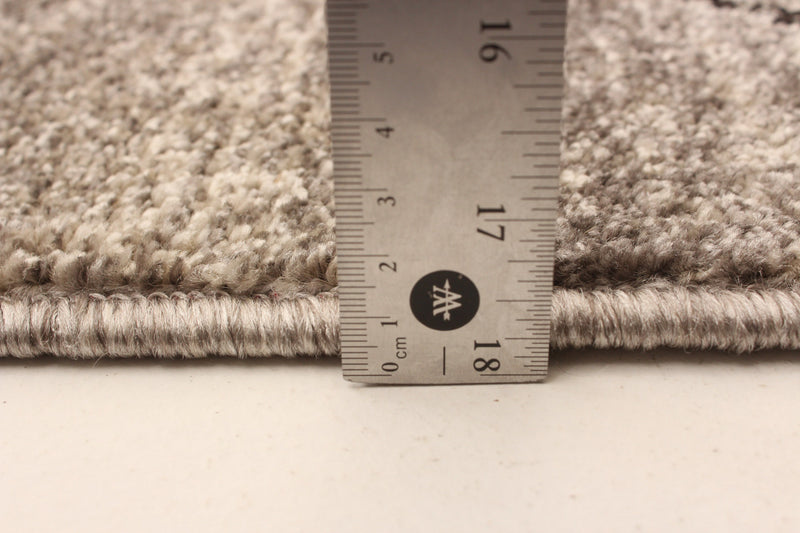 Tapis Grande, gris / brun, 6 pi 7 po X 9 pi 6 po