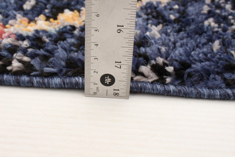 Carpette Makondo Abstract bleu marin - 8 pi 0 pox 10 pi 0 po