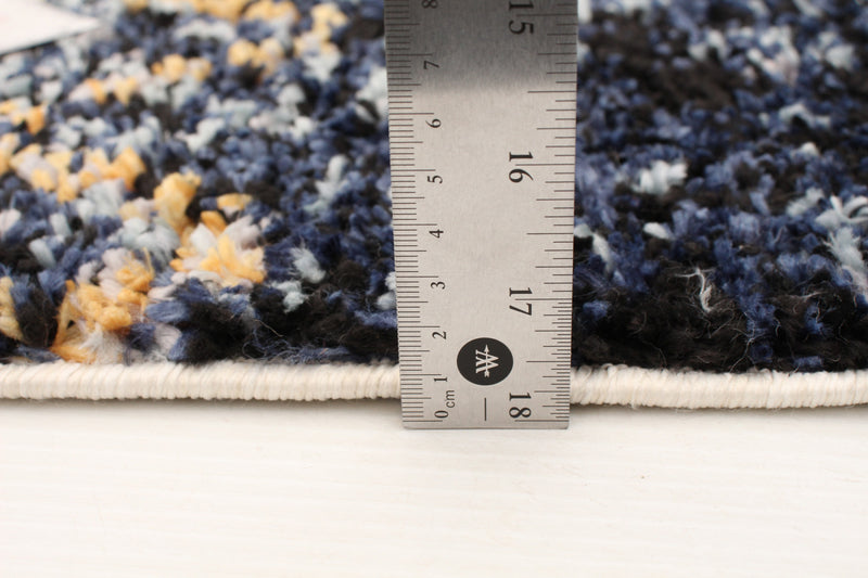 Carpette Makondo Classic bleu - 6 pi 7 pox 9 pi 6 po