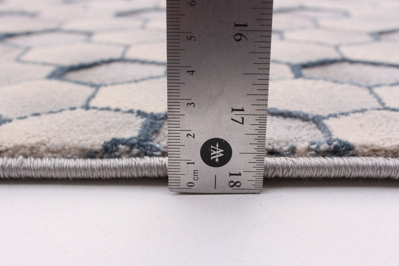 Carpette Ranger grise/bleue 5 pi 3 po x 7 pi 3 po