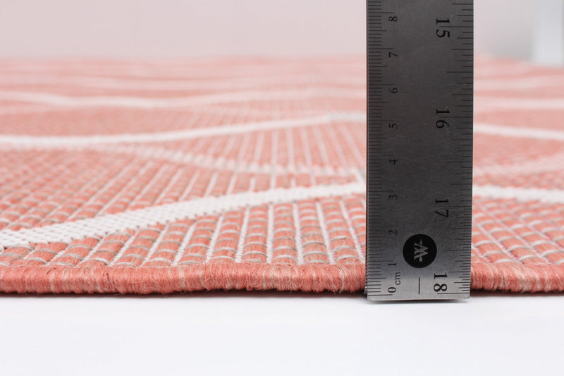 Carpette Neisha Abstract corail 6 pi 7 po x 9 pi 6 po