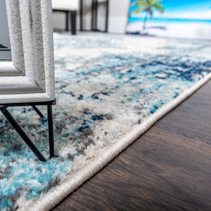 Carpette Roma Diamond bleue 4 x 6
