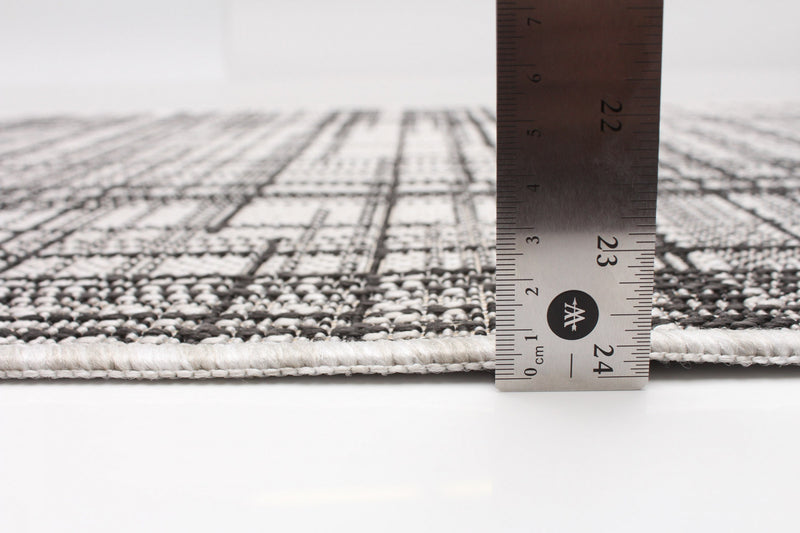 Carpette Panthea grise - 2 pi 2 po x 3 pi 11 po