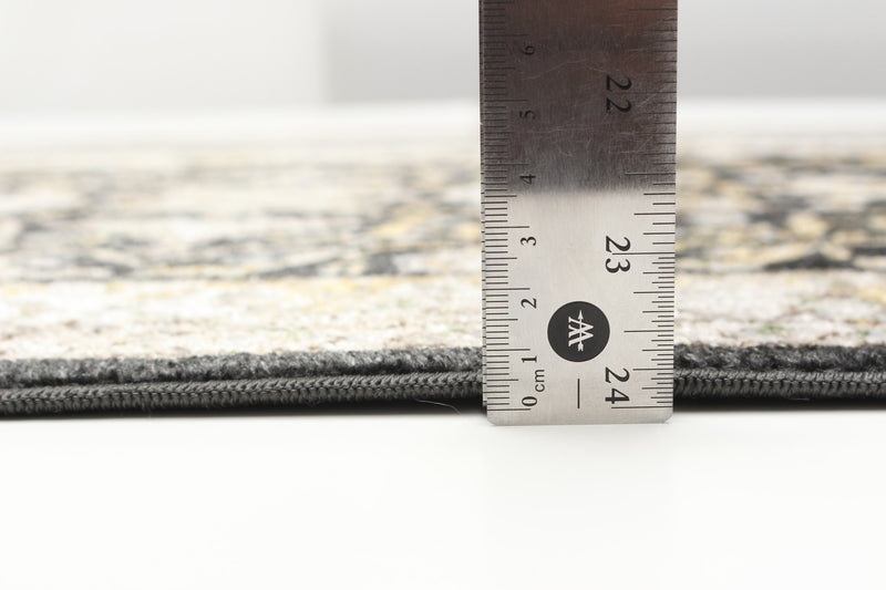 Carpette Legacy noire lavable à la machine - 2 pi 6 po x 8 pi 0 po