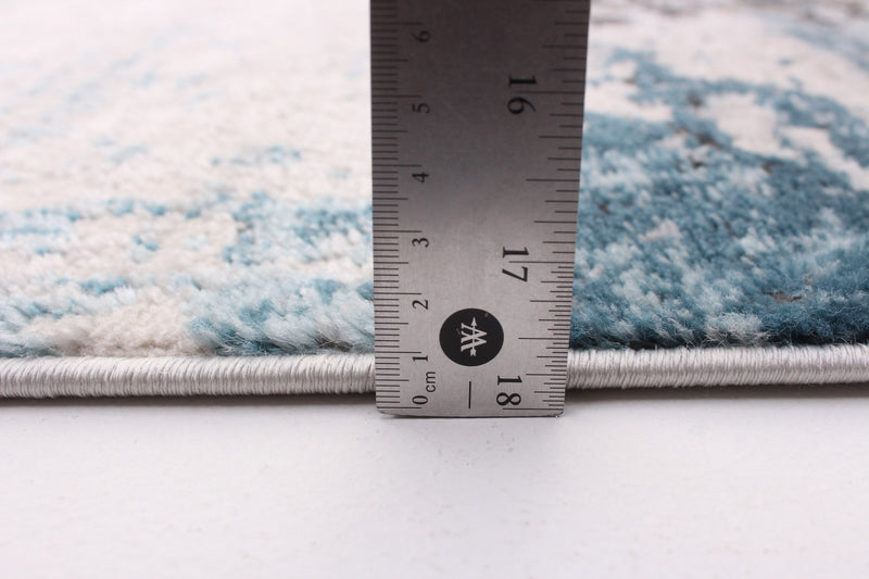 Carpette Emmylou bleue 6 pi 7 po x 9 pi 6 po