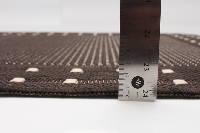 Carpette Clementine chocolat - 2 pi 2 po x 6 pi 7 po