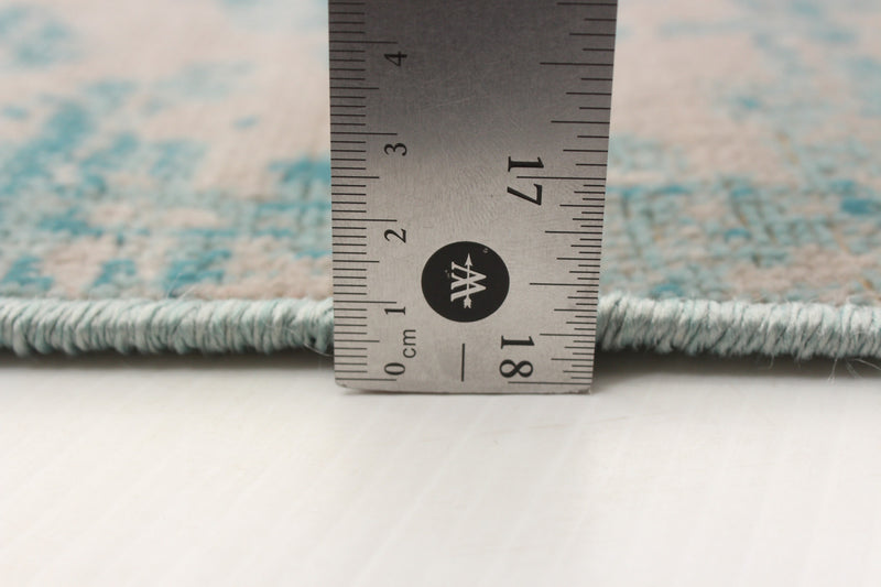 Carpette Janaki bleu sarcelle 5 pi 3 po x 7 pi 7 po