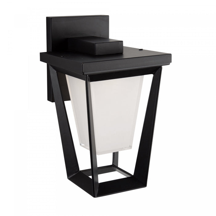 Applique murale Waterbury noire à DEL de 10 W pour l'extérieur