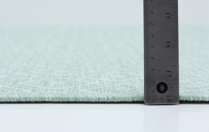 Carpette Neisha Diamond menthe 6 pi 7 po x 9 pi 6 po