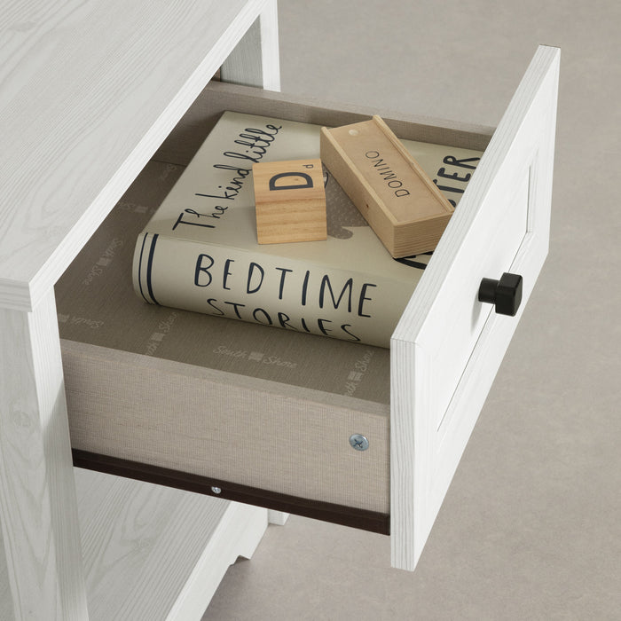 Table de nuit Hazen - pin blanc