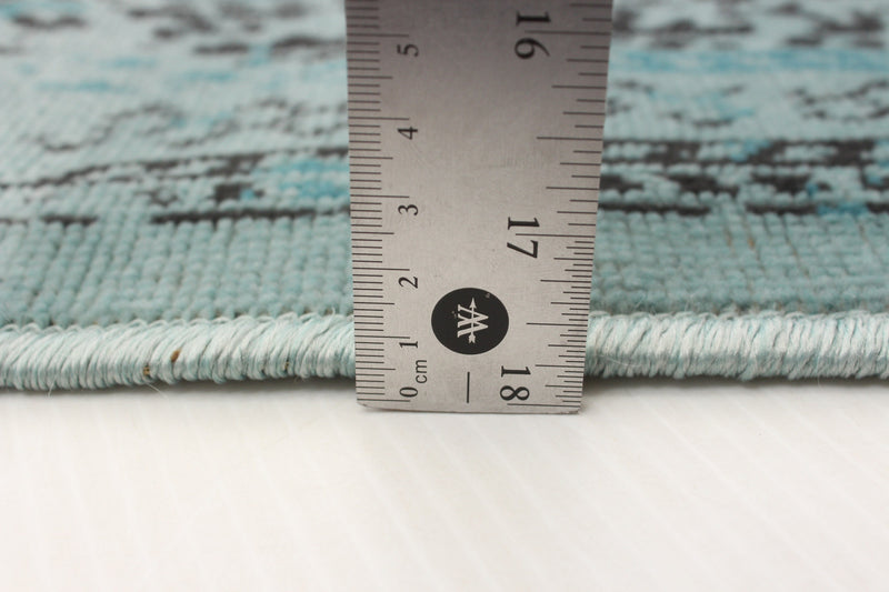 Carpette Awena turquoise 5 pi 3 po x 7 pi 7 po