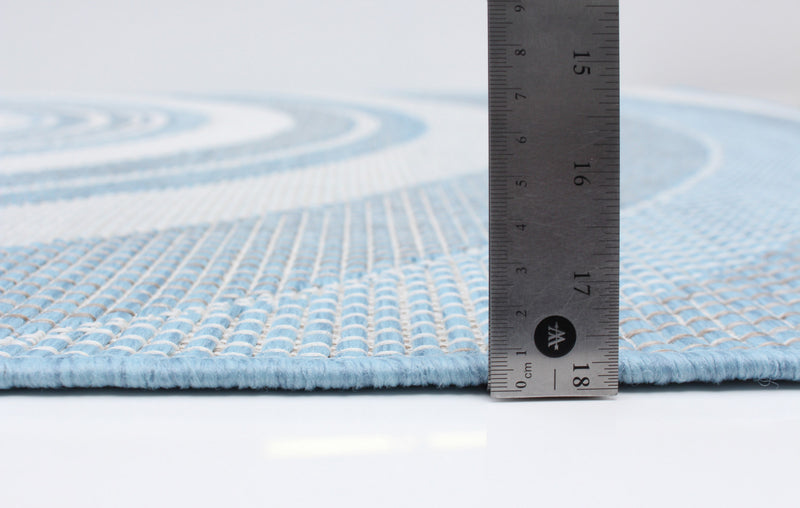 Carpette Neisha Modern bleu clair 5 pi 3 po x 7 pi 3 po