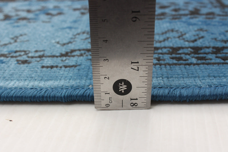 Carpette Awena bleue 5 pi 3 po x 7 pi 7 po