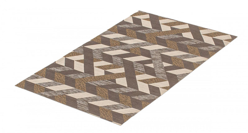 Carpette Bellezza brun foncé 2 pi 2 po x 3 pi 0 po - Ensemble de 2