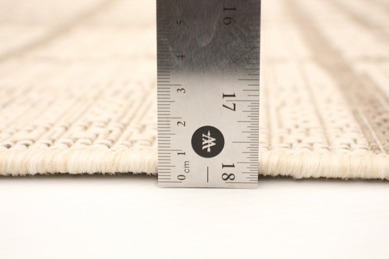 Carpette Sadie Burburry champagne taupe - 5 pi 3 pox 7 pi 7 po