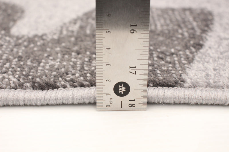 Carpette Palta argent-anthracite - 7 pi 10 pox 10 pi 2 po
