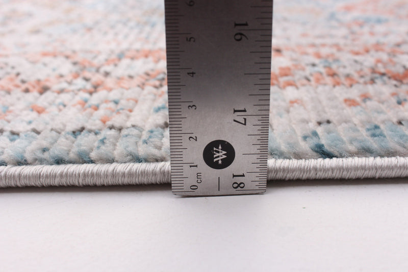 Carpette Leandra cuivrée/bleue 5 pi 3 po x 7 pi 3 po