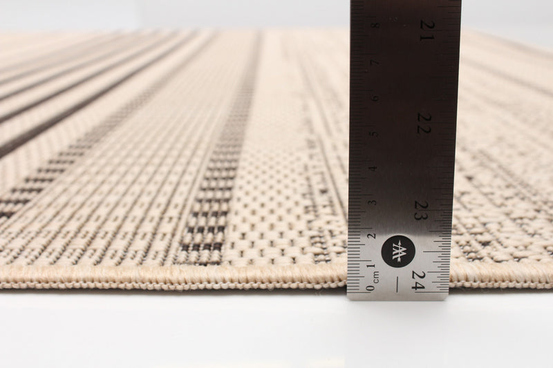 Carpette Wileen brun clair - 4 pi 4 po x 6 pi 5 po