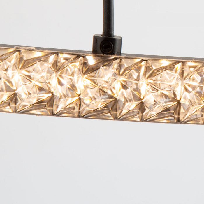 Luminaire suspendu Nova noir à DEL de 29 W