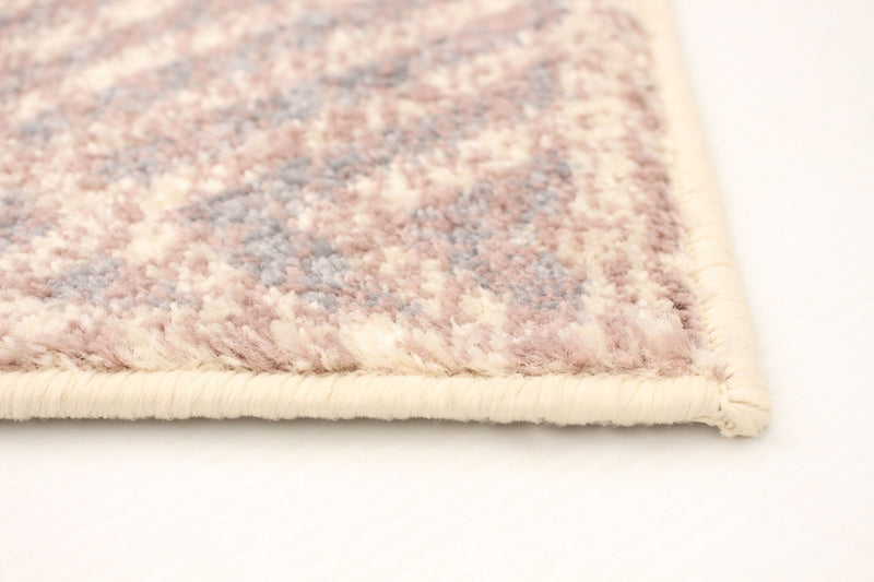 Carpette Electra argent-rose - 7 pi 10 pox 10 pi 2 po