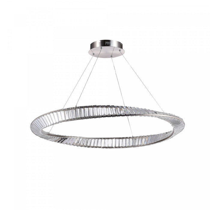 Luminaire suspendu Stella nickel satiné à DEL de 65 W