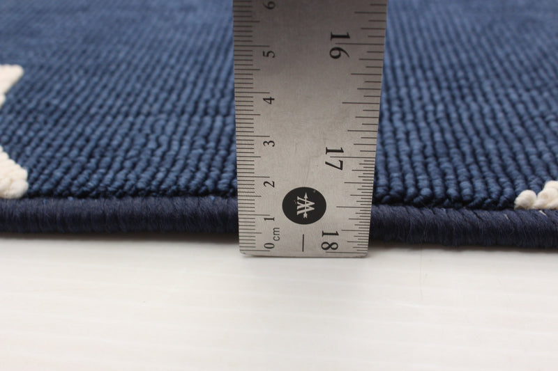 Carpette Sophie ivoirebleu marine - 5 pi 3 po x 7 pi 7 po