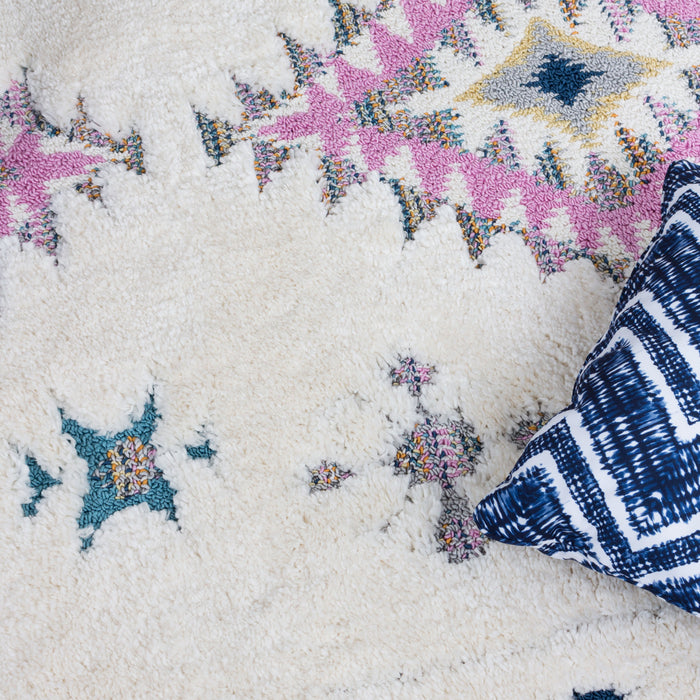 Carpette Lola à motifs de diamants 3 x 5