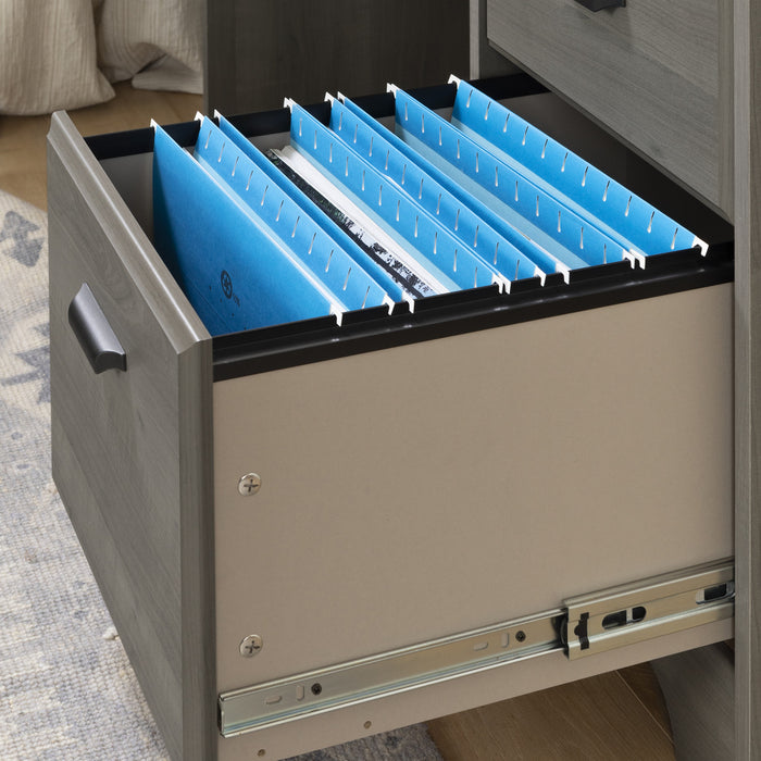 Bureau d’ordinateur Versa avec crédence - érable cendré