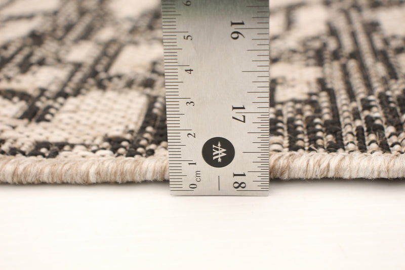 Carpette Sadie Safari argent-noir - 3 pi 11 pox 5 pi 7 po
